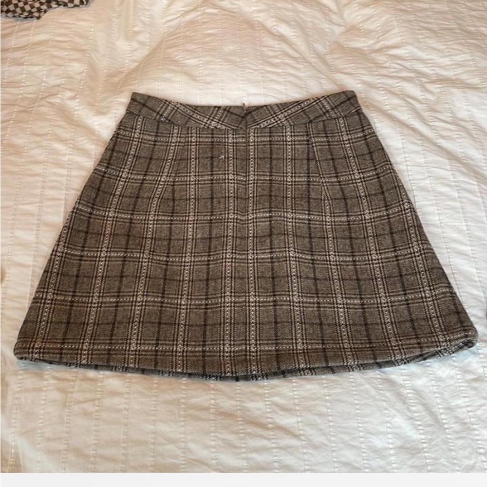 vintage plaid skirt